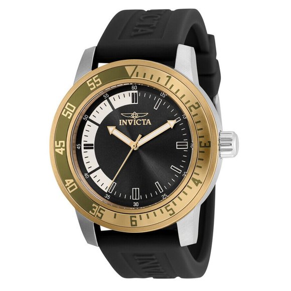 Invicta Black Golden Dial Special Men's Watch - Picture 1 of 2